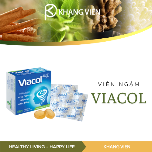 Viên ngậm thảo mộc giảm ho Viacol